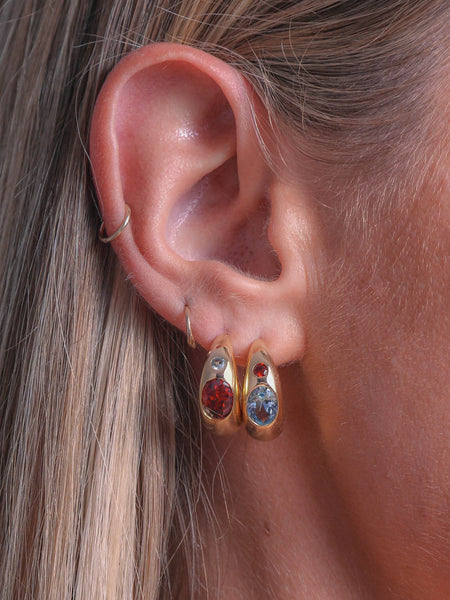 AVANT STUDIO - BAMBI HOOPS - GARNET