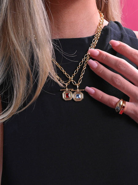 AVANT STUDIO - CLEO NECKLACE - AQUAMARINE