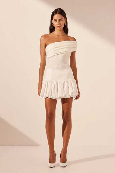 SHONA JOY -  BLANC BUBBLE MINI SKIRT - IVORY - PERTH STOCKIST - WA STOCKIST - AUSTRALIA STCOKIST - BOUTIQUE