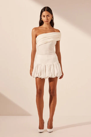 SHONA JOY -  BLANC BUBBLE MINI SKIRT - IVORY - PERTH STOCKIST - WA STOCKIST - AUSTRALIA STCOKIST - BOUTIQUE