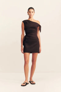 SHONA JOY - BROOKS ASYMMETRICAL TIE MINI DRESS - GRANACHE - PERTH BOUTIQUE - AUSTRALIAN BOUTIQUE - WA BOUTIQUE - INTERNATIONAL SHIPPING - USA SHIPPING - PERTH STORES - PERTH STORE - AUSTRALIA - WA - WESTER AUSTRALIA - WOMENS FASHION - FASHION - CLOTHING - WA STOCKIST - PERTH STOCKIST - AUSTRALIAN STOCKIST - STOCKIST