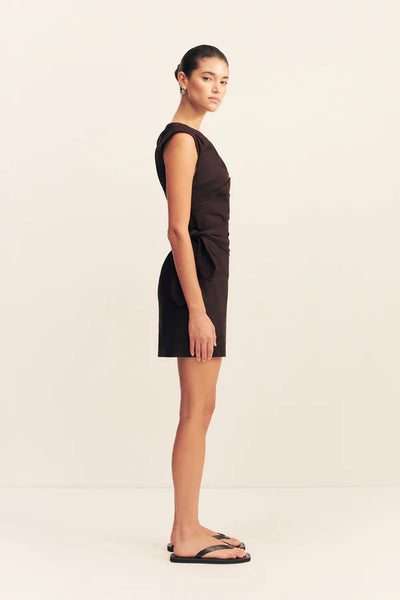 SHONA JOY - BROOKS ASYMMETRICAL TIE MINI DRESS - GRANACHE - PERTH BOUTIQUE - AUSTRALIAN BOUTIQUE - WA BOUTIQUE - INTERNATIONAL SHIPPING - USA SHIPPING - PERTH STORES - PERTH STORE - AUSTRALIA - WA - WESTER AUSTRALIA - WOMENS FASHION - FASHION - CLOTHING - WA STOCKIST - PERTH STOCKIST - AUSTRALIAN STOCKIST - STOCKIST