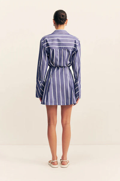 SHONA JOY - CAMBRIDGE SHIRT MINI DRESS - CHAMBRAY BLANC - PERTH BOUTIQUE - AUSTRALIAN BOUTIQUE - WA BOUTIQUE - INTERNATIONAL SHIPPING - USA SHIPPING - PERTH STORES - PERTH STORE - AUSTRALIA - WA - WESTER AUSTRALIA - WOMENS FASHION - FASHION - CLOTHING - WA STOCKIST - PERTH STOCKIST - AUSTRALIAN STOCKIST - STOCKIST