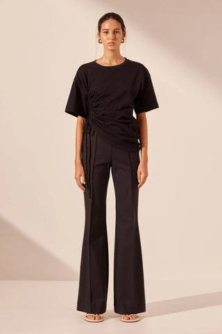 SHONA JOY - LANI BOOT CUT FLARED PANT - BLACK