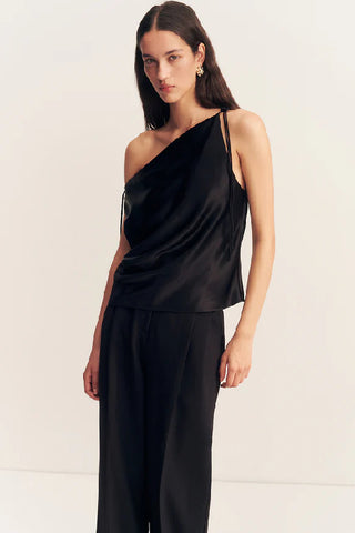SHONA JOY - SAVANNA TIE TOP - BLACK - PERTH STOCKIST - AUSTRALIAN STOCKIST - WA STOCKIST - AUSTRALIA STOCKIST - AUS STOCKIST - PERTH BOUTIQUE - WA BOUTIQUE - AUS BOUTIQUE - AUSTRALIA BOUTIQUE 