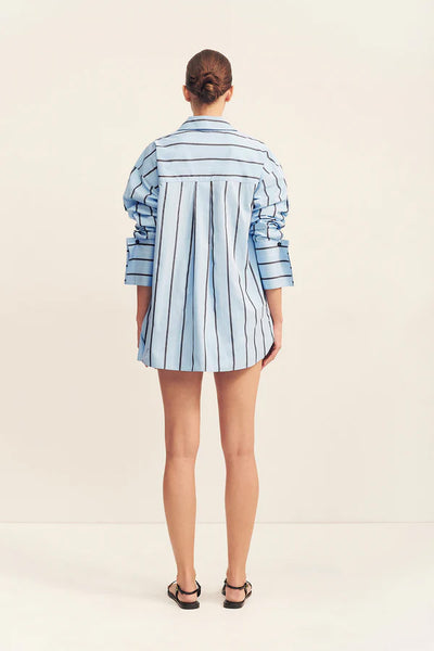 SHONA JOY - SAXON OVERSIZED SHIRT - BATHER STRIPE - PERTH BOUTIQUE - AUSTRALIAN BOUTIQUE - WA BOUTIQUE - INTERNATIONAL SHIPPING - USA SHIPPING - PERTH STORES - PERTH STORE - AUSTRALIA - WA - WESTER AUSTRALIA - WOMENS FASHION - FASHION - CLOTHING - WA STOCKIST - PERTH STOCKIST - AUSTRALIAN STOCKIST - STOCKIST