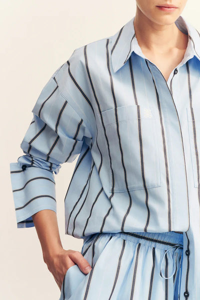 SHONA JOY - SAXON OVERSIZED SHIRT - BATHER STRIPE - PERTH BOUTIQUE - AUSTRALIAN BOUTIQUE - WA BOUTIQUE - INTERNATIONAL SHIPPING - USA SHIPPING - PERTH STORES - PERTH STORE - AUSTRALIA - WA - WESTER AUSTRALIA - WOMENS FASHION - FASHION - CLOTHING - WA STOCKIST - PERTH STOCKIST - AUSTRALIAN STOCKIST - STOCKIST