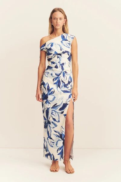 SHONA JOY - STEVIE GATHERED MAXI DRESS - BLUEBELL WALLPAPER - PERTH STOCKIST - AUSTRALIAN STOCKIST - WA STOCKIST - AUSTRALIA STOCKIST - AUS STOCKIST - PERTH BOUTIQUE - WA BOUTIQUE - AUS BOUTIQUE - AUSTRALIA BOUTIQUE 