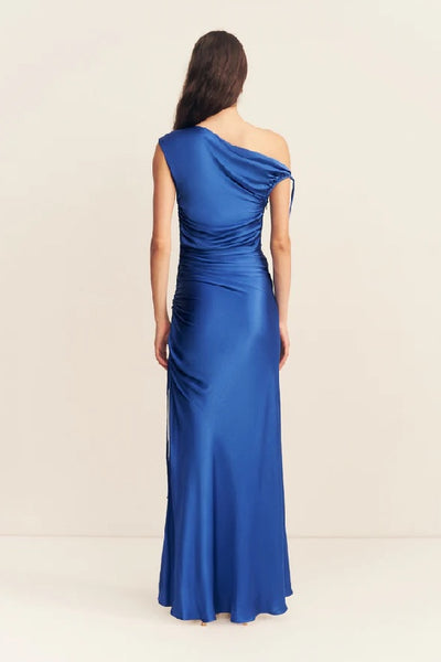 SHONA JOY - TATUM GATHERED MAXI DRESS - AQUAMARINE - PERTH STOCKIST - AUSTRALIAN STOCKIST - WA STOCKIST - AUSTRALIA STOCKIST - AUS STOCKIST - PERTH BOUTIQUE - WA BOUTIQUE - AUS BOUTIQUE - AUSTRALIA BOUTIQUE
