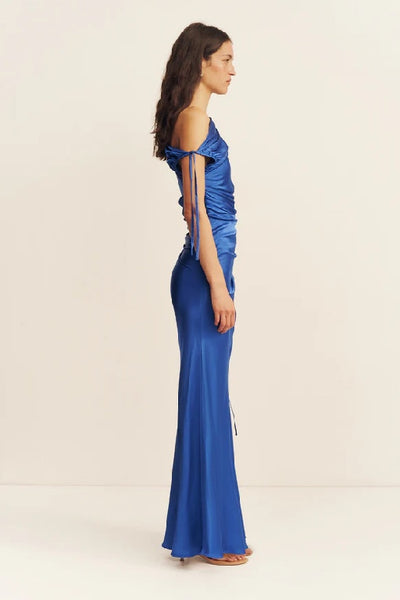 SHONA JOY - TATUM GATHERED MAXI DRESS - AQUAMARINE - PERTH STOCKIST - AUSTRALIAN STOCKIST - WA STOCKIST - AUSTRALIA STOCKIST - AUS STOCKIST - PERTH BOUTIQUE - WA BOUTIQUE - AUS BOUTIQUE - AUSTRALIA BOUTIQUE