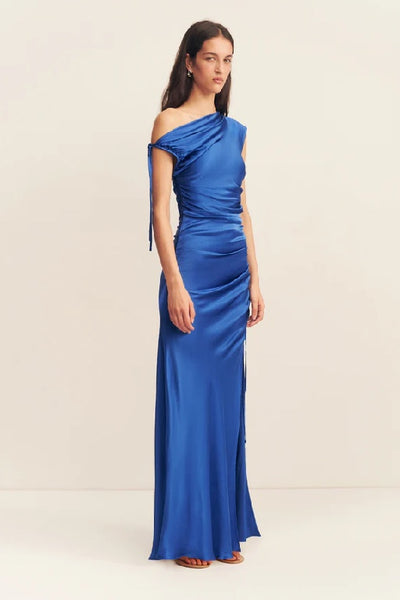 SHONA JOY - TATUM GATHERED MAXI DRESS - AQUAMARINE - PERTH STOCKIST - AUSTRALIAN STOCKIST - WA STOCKIST - AUSTRALIA STOCKIST - AUS STOCKIST - PERTH BOUTIQUE - WA BOUTIQUE - AUS BOUTIQUE - AUSTRALIA BOUTIQUE