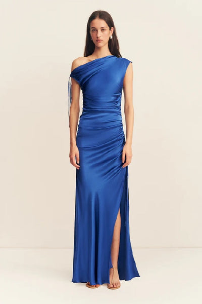 SHONA JOY - TATUM GATHERED MAXI DRESS - AQUAMARINE - PERTH STOCKIST - AUSTRALIAN STOCKIST - WA STOCKIST - AUSTRALIA STOCKIST - AUS STOCKIST - PERTH BOUTIQUE - WA BOUTIQUE - AUS BOUTIQUE - AUSTRALIA BOUTIQUE