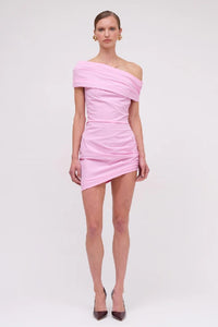 SUBO0 - MONTIE OFF SHOULDER MINI DRESS - PINK - PERTH STOCKIST - AUSTRALIAN STOCKIST - WA STOCKIST - AUSTRALIA STOCKIST - AUS STOCKIST - PERTH BOUTIQUE - WA BOUTIQUE - AUS BOUTIQUE - AUSTRALIA BOUTIQUE