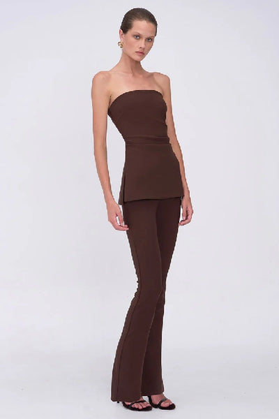 SUBOO - DEMI BOOTLEG PANT - ESPRESSO - PERTH BOUTIQUE - AUSTRALIAN BOUTIQUE - WA BOUTIQUE - INTERNATIONAL SHIPPING - USA SHIPPING - PERTH STORES - PERTH STORE - AUSTRALIA - WA - WESTER AUSTRALIA - WOMENS FASHION - FASHION - CLOTHING - WA STOCKIST - PERTH STOCKIST - AUSTRALIAN STOCKIST - STOCKIST