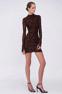 SUBOO - REMI MINI DRESS - TORTOISE - PERTH BOUTIQUE - AUSTRALIAN BOUTIQUE - WA BOUTIQUE - INTERNATIONAL SHIPPING - USA SHIPPING - PERTH STORES - PERTH STORE - AUSTRALIA - WA - WESTER AUSTRALIA - WOMENS FASHION - FASHION - CLOTHING - WA STOCKIST - PERTH STOCKIST - AUSTRALIAN STOCKIST - STOCKIST