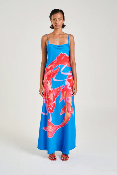 SUMMI SUMMI - LUNA MAXI DRESS - KOI - PERTH BOUTIQUE - AUSTRALIAN BOUTIQUE - WA BOUTIQUE - INTERNATIONAL SHIPPING - USA SHIPPING - PERTH STORES - PERTH STORE - AUSTRALIA - WA - WESTER AUSTRALIA - WOMENS FASHION - FASHION - CLOTHING - WA STOCKIST - PERTH STOCKIST - AUSTRALIAN STOCKIST - STOCKIST