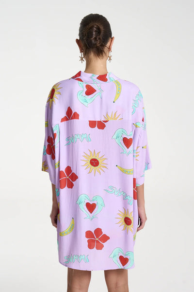 SUMMI SUMMI - BIG SHIRT - LILAC TROPPO - PERTH BOUTIQUE - AUSTRALIAN BOUTIQUE - WA BOUTIQUE - INTERNATIONAL SHIPPING - USA SHIPPING - PERTH STORES - PERTH STORE - AUSTRALIA - WA - WESTER AUSTRALIA - WOMENS FASHION - FASHION - CLOTHING - WA STOCKIST - PERTH STOCKIST - AUSTRALIAN STOCKIST - STOCKIST
