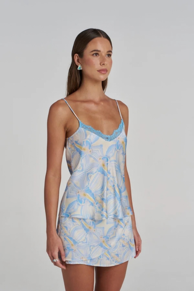 SUMMI SUMMI - SIREN LACE TOP - ORCHID PRISM