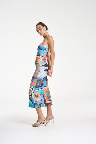 SUMMI SUMMI - STRAPLESS MIDI DRESS - LOCO - PERTH BOUTIQUE - AUSTRALIAN BOUTIQUE - WA BOUTIQUE - INTERNATIONAL SHIPPING - USA SHIPPING - PERTH STORES - PERTH STORE - AUSTRALIA - WA - WESTER AUSTRALIA - WOMENS FASHION - FASHION - CLOTHING - WA STOCKIST - PERTH STOCKIST - AUSTRALIAN STOCKIST - STOCKIST