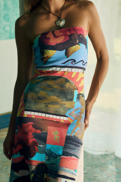 SUMMI SUMMI - STRAPLESS MIDI DRESS - LOCO - PERTH BOUTIQUE - AUSTRALIAN BOUTIQUE - WA BOUTIQUE - INTERNATIONAL SHIPPING - USA SHIPPING - PERTH STORES - PERTH STORE - AUSTRALIA - WA - WESTER AUSTRALIA - WOMENS FASHION - FASHION - CLOTHING - WA STOCKIST - PERTH STOCKIST - AUSTRALIAN STOCKIST - STOCKIST