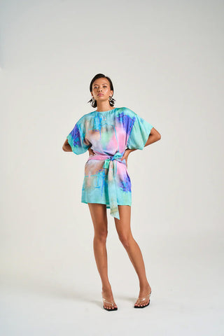 SUMMI SUMMI - TIE FRONT DRESS - H20 - PERTH BOUTIQUE - AUSTRALIAN BOUTIQUE - WA BOUTIQUE - INTERNATIONAL SHIPPING - USA SHIPPING - PERTH STORES - PERTH STORE - AUSTRALIA - WA - WESTER AUSTRALIA - WOMENS FASHION - FASHION - CLOTHING - WA STOCKIST - PERTH STOCKIST - AUSTRALIAN STOCKIST - STOCKIST