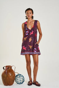 SUMMI SUMMI - V-NECK SHIFT DRESS - ZODIAC - PERTH BOUTIQUE - AUSTRALIAN BOUTIQUE - WA BOUTIQUE - INTERNATIONAL SHIPPING - USA SHIPPING - PERTH STORES - PERTH STORE - AUSTRALIA - WA - WESTER AUSTRALIA - WOMENS FASHION - FASHION - CLOTHING - WA STOCKIST - PERTH STOCKIST - AUSTRALIAN STOCKIST - STOCKIST
