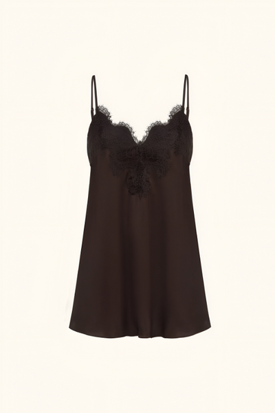 SHONA JOY - SIMONA LACE CAMI - ESPRESSO