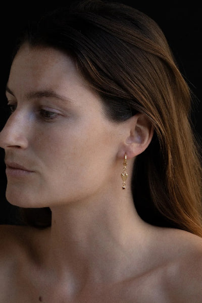 TEMPLE OF THE SUN - EROS EARRINGS - GOLD - PERTH STOCKIST - AUSTRALIAN STOCKIST - WA STOCKIST - AUSTRALIA STOCKIST - AUS STOCKIST - PERTH BOUTIQUE - WA BOUTIQUE - AUS BOUTIQUE - AUSTRALIA BOUTIQUE