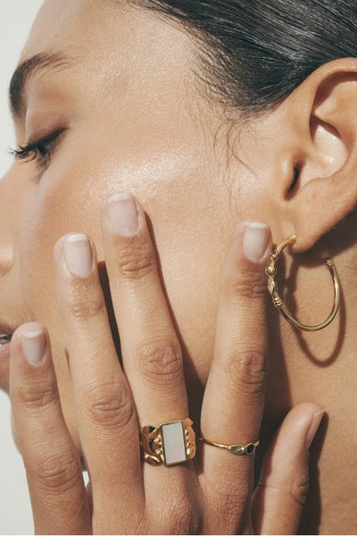 TEMPLE OF THE SUN - HALIA HOOP EARRINGS