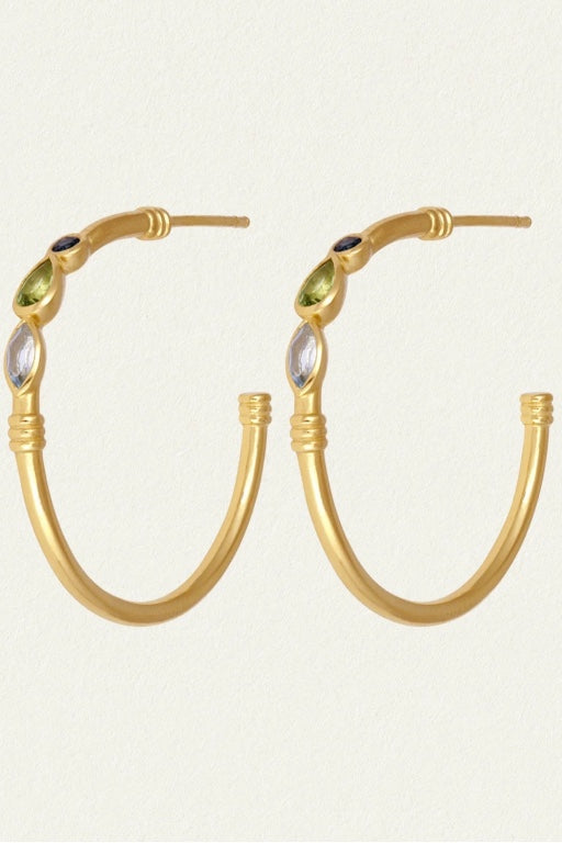 TEMPLE OF THE SUN - HALIA HOOP EARRINGS