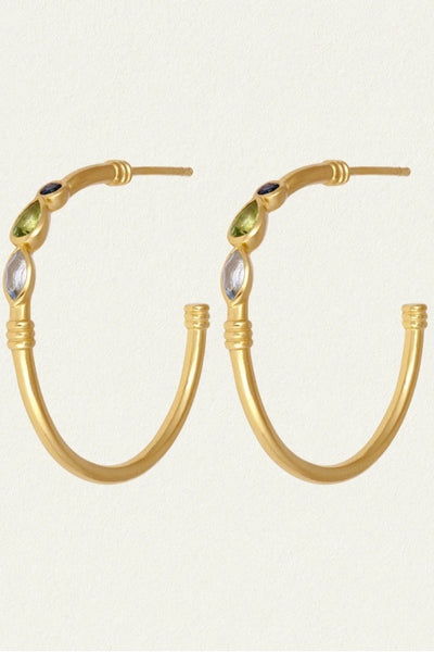 TEMPLE OF THE SUN - HALIA HOOP EARRINGS