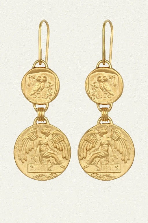 TEMPLE OF THE SUN - MYTHOS EARRINGS - GOLD - PERTH STOCKIST - AUSTRALIAN STOCKIST - WA STOCKIST - AUSTRALIA STOCKIST - AUS STOCKIST - PERTH BOUTIQUE - WA BOUTIQUE - AUS BOUTIQUE - AUSTRALIA BOUTIQUE