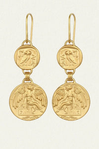 TEMPLE OF THE SUN - MYTHOS EARRINGS - GOLD - PERTH STOCKIST - AUSTRALIAN STOCKIST - WA STOCKIST - AUSTRALIA STOCKIST - AUS STOCKIST - PERTH BOUTIQUE - WA BOUTIQUE - AUS BOUTIQUE - AUSTRALIA BOUTIQUE