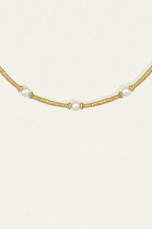 TEMPLE OF THE SUN - OLYMPIA PEARL NECKLACE - GOLD - PERTH STOCKIST - AUSTRALIAN STOCKIST - WA STOCKIST - AUSTRALIA STOCKIST - AUS STOCKIST - PERTH BOUTIQUE - WA BOUTIQUE - AUS BOUTIQUE - AUSTRALIA BOUTIQUE 