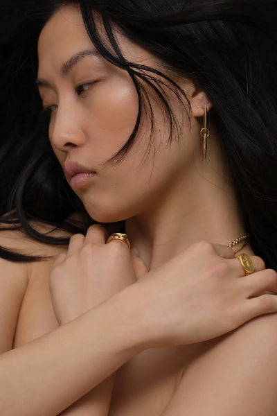 TEMPLE OF THE SUN - QUILLA EARRINGS - GOLD - PERTH STOCKIST - AUSTRALIAN STOCKIST - WA STOCKIST - AUSTRALIA STOCKIST - AUS STOCKIST - PERTH BOUTIQUE - WA BOUTIQUE - AUS BOUTIQUE - AUSTRALIA BOUTIQUE