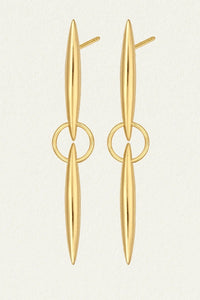 TEMPLE OF THE SUN - QUILLA EARRINGS - GOLD - PERTH STOCKIST - AUSTRALIAN STOCKIST - WA STOCKIST - AUSTRALIA STOCKIST - AUS STOCKIST - PERTH BOUTIQUE - WA BOUTIQUE - AUS BOUTIQUE - AUSTRALIA BOUTIQUE