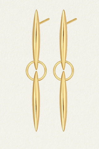 TEMPLE OF THE SUN - QUILLA EARRINGS - GOLD - PERTH STOCKIST - AUSTRALIAN STOCKIST - WA STOCKIST - AUSTRALIA STOCKIST - AUS STOCKIST - PERTH BOUTIQUE - WA BOUTIQUE - AUS BOUTIQUE - AUSTRALIA BOUTIQUE