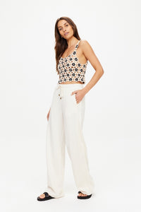 THE UPSIDE - BOW'N'ARROW NOVA FLARE PANT - NATURAL - PERTH STOCKIST - AUSTRALIAN STOCKIST - WA STOCKIST - AUSTRALIA STOCKIST - AUS STOCKIST - PERTH BOUTIQUE - WA BOUTIQUE - AUS BOUTIQUE - AUSTRALIA BOUTIQUE 