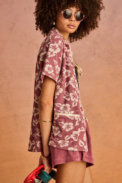  THE UPSIDE - LAHAINA CABANA ZIP SHIRT - FLORAL - PERTH BOUTIQUE - AUSTRALIAN BOUTIQUE - WA BOUTIQUE - INTERNATIONAL SHIPPING - USA SHIPPING - PERTH STORES - PERTH STORE - AUSTRALIA - WA - WESTER AUSTRALIA - WOMENS FASHION - FASHION - CLOTHING - WA STOCKIST - PERTH STOCKIST - AUSTRALIAN STOCKIST - STOCKIST