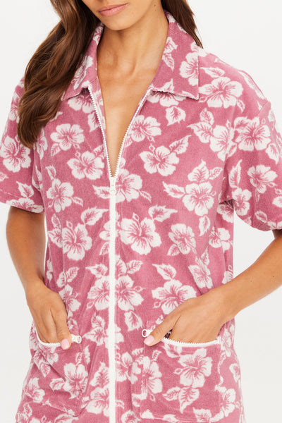  THE UPSIDE - LAHAINA CABANA ZIP SHIRT - FLORAL - PERTH BOUTIQUE - AUSTRALIAN BOUTIQUE - WA BOUTIQUE - INTERNATIONAL SHIPPING - USA SHIPPING - PERTH STORES - PERTH STORE - AUSTRALIA - WA - WESTER AUSTRALIA - WOMENS FASHION - FASHION - CLOTHING - WA STOCKIST - PERTH STOCKIST - AUSTRALIAN STOCKIST - STOCKIST