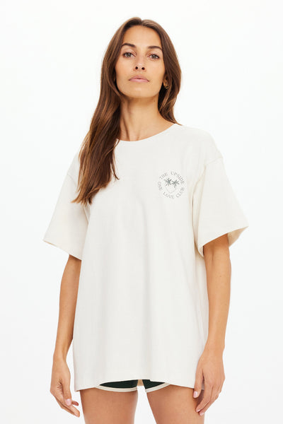 THE UPSIDE - MOLOKAI SAMMI TEE - CREAM - PERTH BOUTIQUE - AUSTRALIAN BOUTIQUE - WA BOUTIQUE - INTERNATIONAL SHIPPING - USA SHIPPING - PERTH STORES - PERTH STORE - AUSTRALIA - WA - WESTER AUSTRALIA - WOMENS FASHION - FASHION - CLOTHING - WA STOCKIST - PERTH STOCKIST - AUSTRALIAN STOCKIST - STOCKIST