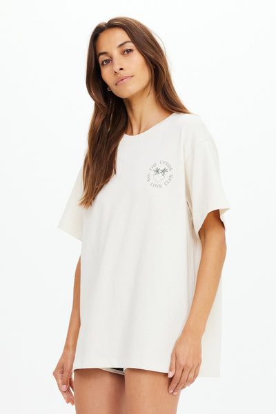 THE UPSIDE - MOLOKAI SAMMI TEE - CREAM - PERTH BOUTIQUE - AUSTRALIAN BOUTIQUE - WA BOUTIQUE - INTERNATIONAL SHIPPING - USA SHIPPING - PERTH STORES - PERTH STORE - AUSTRALIA - WA - WESTER AUSTRALIA - WOMENS FASHION - FASHION - CLOTHING - WA STOCKIST - PERTH STOCKIST - AUSTRALIAN STOCKIST - STOCKIST