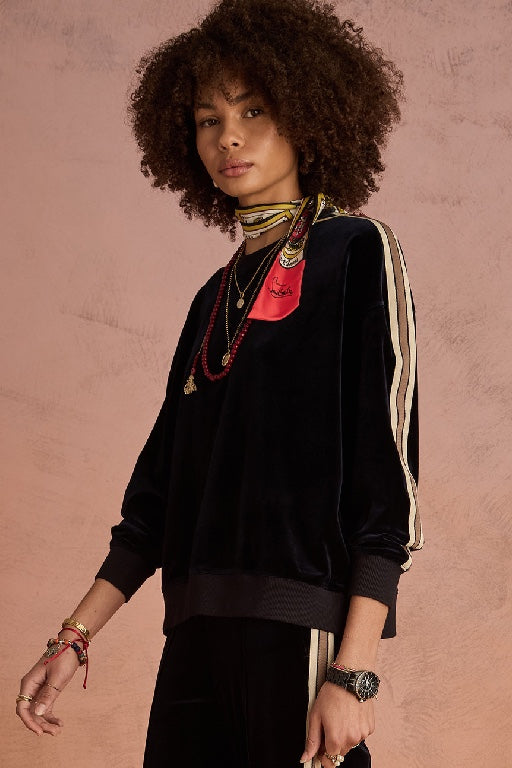 THE UPSIDE - MONACO LISEL CREW NECK SWEATER - NAVY - PERTH BOUTIQUE - AUSTRALIAN BOUTIQUE - WA BOUTIQUE - INTERNATIONAL SHIPPING - USA SHIPPING - PERTH STORES - PERTH STORE - AUSTRALIA - WA - WESTER AUSTRALIA - WOMENS FASHION - FASHION - CLOTHING - WA STOCKIST - PERTH STOCKIST - AUSTRALIAN STOCKIST - STOCKIST