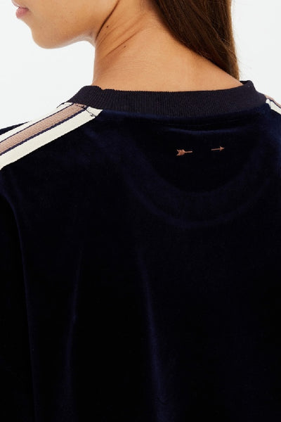 THE UPSIDE - MONACO LISEL CREW NECK SWEATER - NAVY - PERTH BOUTIQUE - AUSTRALIAN BOUTIQUE - WA BOUTIQUE - INTERNATIONAL SHIPPING - USA SHIPPING - PERTH STORES - PERTH STORE - AUSTRALIA - WA - WESTER AUSTRALIA - WOMENS FASHION - FASHION - CLOTHING - WA STOCKIST - PERTH STOCKIST - AUSTRALIAN STOCKIST - STOCKIST