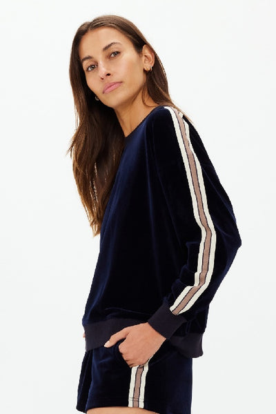 THE UPSIDE - MONACO LISEL CREW NECK SWEATER - NAVY - PERTH BOUTIQUE - AUSTRALIAN BOUTIQUE - WA BOUTIQUE - INTERNATIONAL SHIPPING - USA SHIPPING - PERTH STORES - PERTH STORE - AUSTRALIA - WA - WESTER AUSTRALIA - WOMENS FASHION - FASHION - CLOTHING - WA STOCKIST - PERTH STOCKIST - AUSTRALIAN STOCKIST - STOCKIST