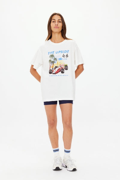  THE UPSIDE - RACEWAY SAMMI TEE - CREME - PERTH BOUTIQUE - AUSTRALIAN BOUTIQUE - WA BOUTIQUE - INTERNATIONAL SHIPPING - USA SHIPPING - PERTH STORES - PERTH STORE - AUSTRALIA - WA - WESTER AUSTRALIA - WOMENS FASHION - FASHION - CLOTHING - WA STOCKIST - PERTH STOCKIST - AUSTRALIAN STOCKIST - STOCKIST