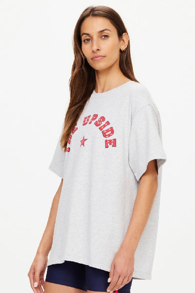 THE UPSIDE- RANCHERO SAMMI TEE - GREY MARLE - PERTH STOCKIST - AUSTRALIAN STOCKIST - WA STOCKIST - AUSTRALIA STOCKIST - AUS STOCKIST - PERTH BOUTIQUE - WA BOUTIQUE - AUS BOUTIQUE - AUSTRALIA BOUTIQUE