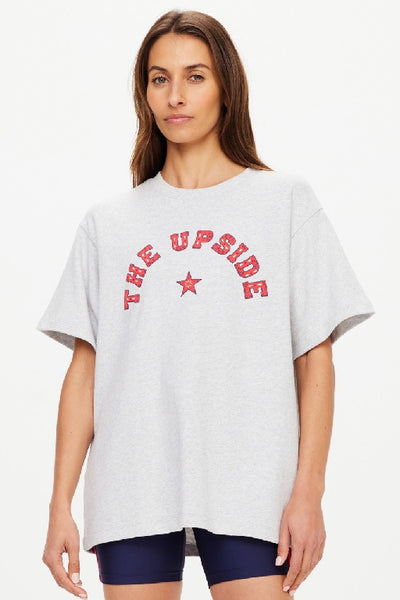THE UPSIDE- RANCHERO SAMMI TEE - GREY MARLE - PERTH STOCKIST - AUSTRALIAN STOCKIST - WA STOCKIST - AUSTRALIA STOCKIST - AUS STOCKIST - PERTH BOUTIQUE - WA BOUTIQUE - AUS BOUTIQUE - AUSTRALIA BOUTIQUE