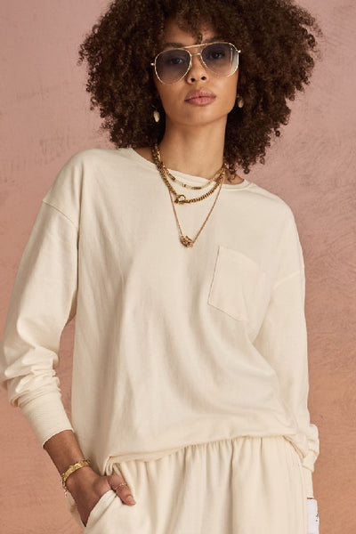 THE UPSIDE - SOHO CARA LONG SLEEVE TOP - CREME - PERTH BOUTIQUE - AUSTRALIAN BOUTIQUE - WA BOUTIQUE - INTERNATIONAL SHIPPING - USA SHIPPING - PERTH STORES - PERTH STORE - AUSTRALIA - WA - WESTER AUSTRALIA - WOMENS FASHION - FASHION - CLOTHING - WA STOCKIST - PERTH STOCKIST - AUSTRALIAN STOCKIST - STOCKIST