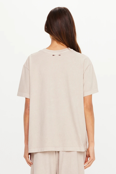 Full-body back view of a model showcasing the oversized fit of the Soho Sammi Tee.
